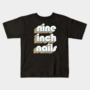 Nine Inch Nails / Rainbow Vintage Kids T-Shirt